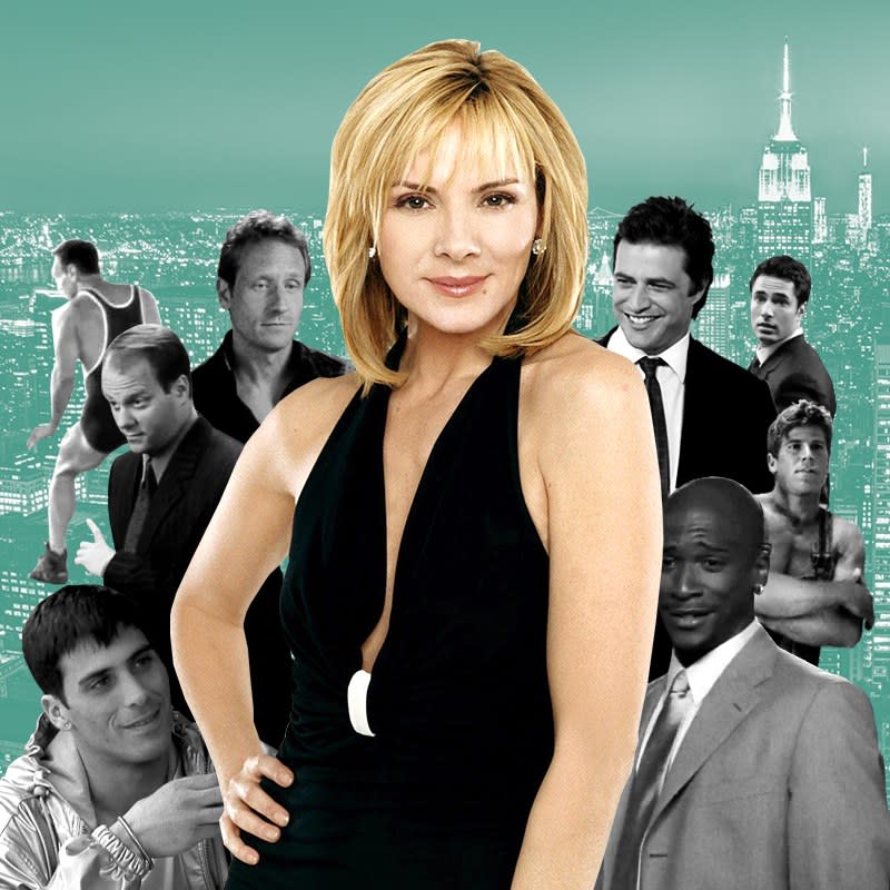 Nobody expected a female-driven show with 'sex' in its title to be timid, but—20 years ago today—a character named Samantha Jones took it to a level never seen on television. Two decades later Glamour.com tracked down the character's most memorable conquests.