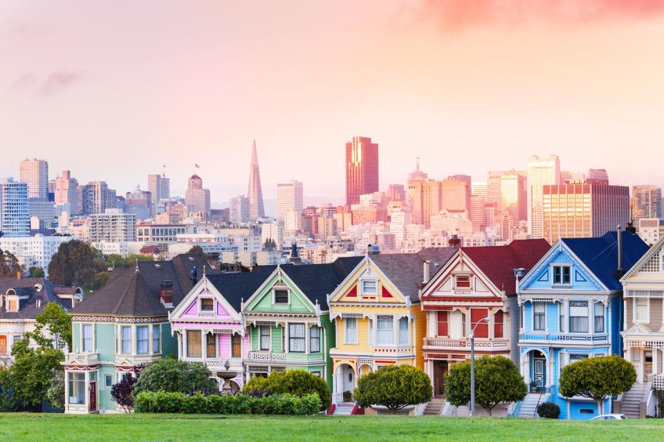 4) The Painted Ladies in San Francisco, California