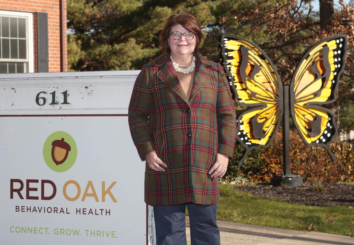 Megan Kleidon, CEO and president of Red Oak Behavioral Health, says the mental health provider serves children and families across Greater Akron. The agency is the recipient of a 2023 grant from the Millennium Fund for Children.