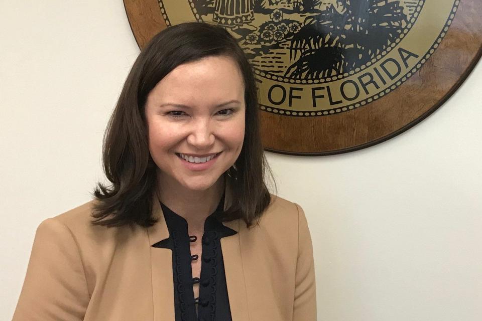 Florida Attorney General Ashley Moody during a February 2019 visit to the AG's office in West Palm Beach. [GEORGE BENNETT/palmbeachpost.com]