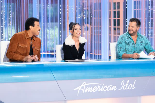 <p>Disney/Eric McCandless</p> Lionel Richie, Katy Perry and Luke Bryan on 'American Idol'