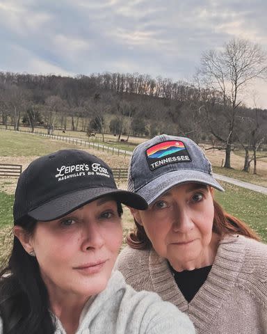 <p>Shannen Doherty/Instagram</p> Shannen Doherty (left) and her mother Rosa