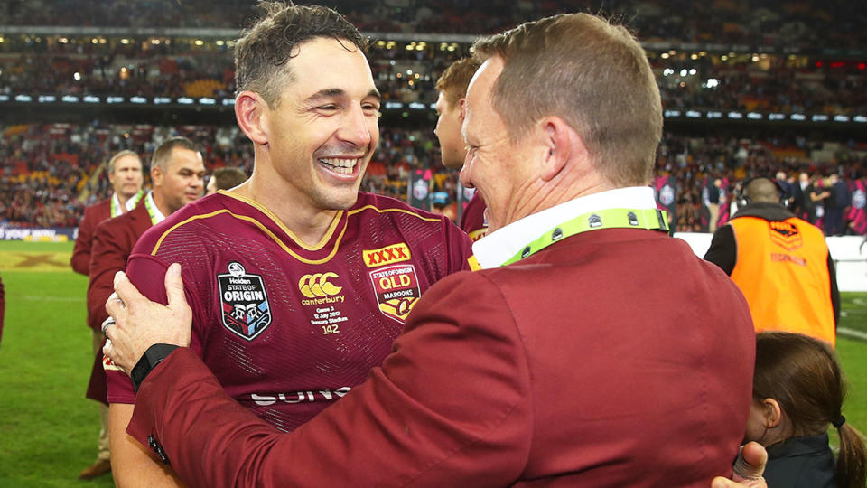 Seen here, new Maroons coach Billy Slater during his Queensland State of Origin playing days.