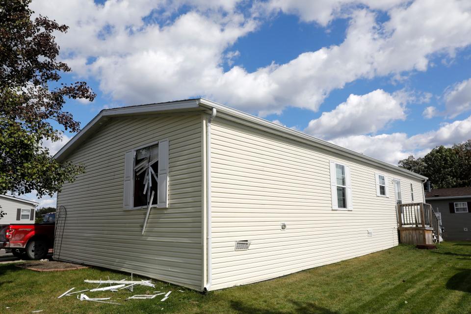 La vivienda en la que autoridades realizaron una redada para desmantelar un complot para secuestrar a la gobernadora de Michigan. (Getty Images)