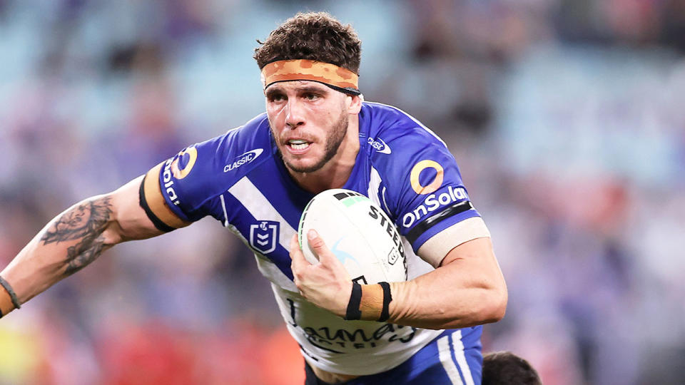 Seen here, Adam Elliott in action for Canterbury before his sacking by the Bulldogs.