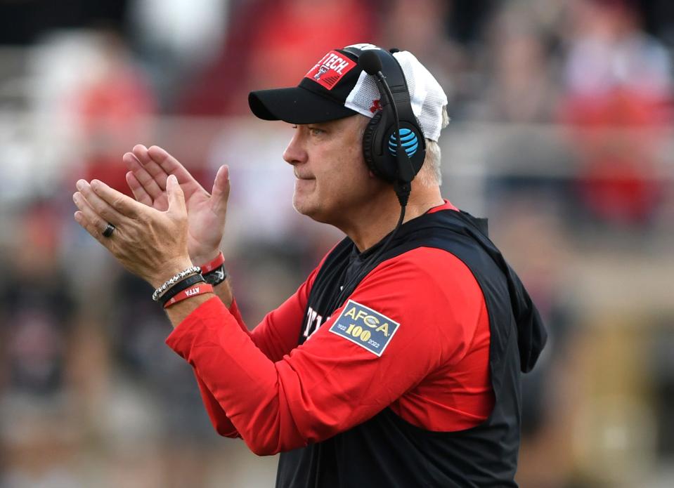 Texas Tech's Joey McGuire faces Texas for the first time as a head coach when the Red Raiders host the No. 22 Longhorns on Saturday in a Big 12 opener.