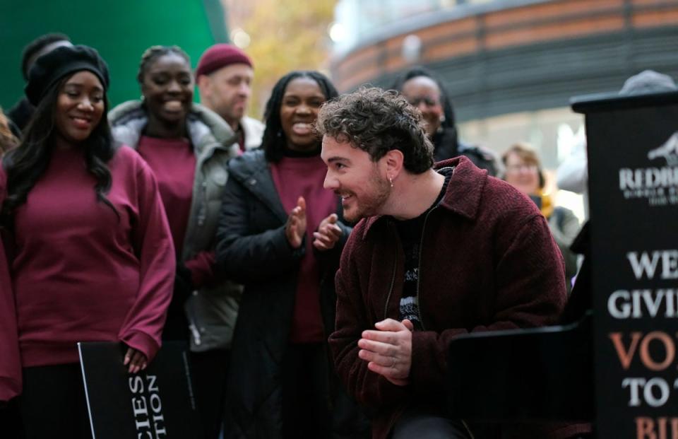 The Irish artist in London this week launching Redbreast Irish Whiskey's Robin Redbreast Day (Michael Knief/AP Images for Redbreast Irish Whiskey)