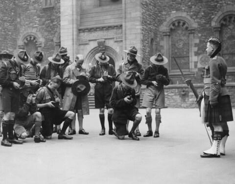 Scouts take snaps at Edinburgh Castle - Credit: R. Wesley