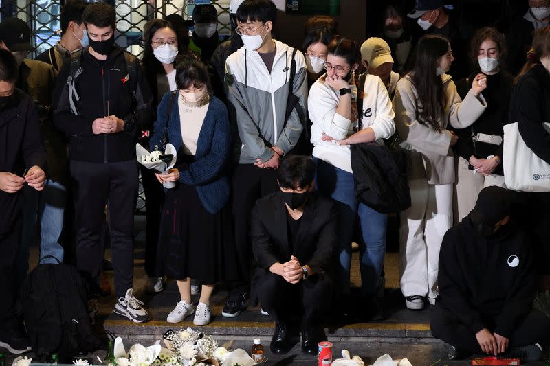 Aftermath of crowd crush during Halloween festival in Seoul