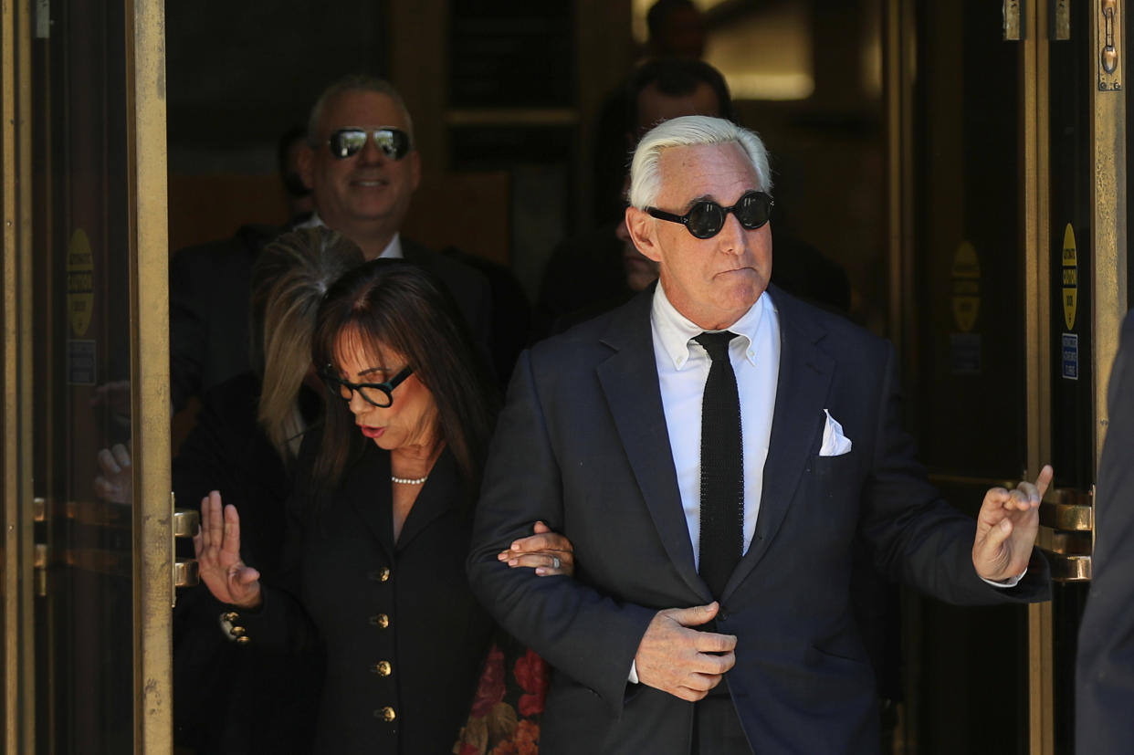 Roger Stone with his wife Nydia 