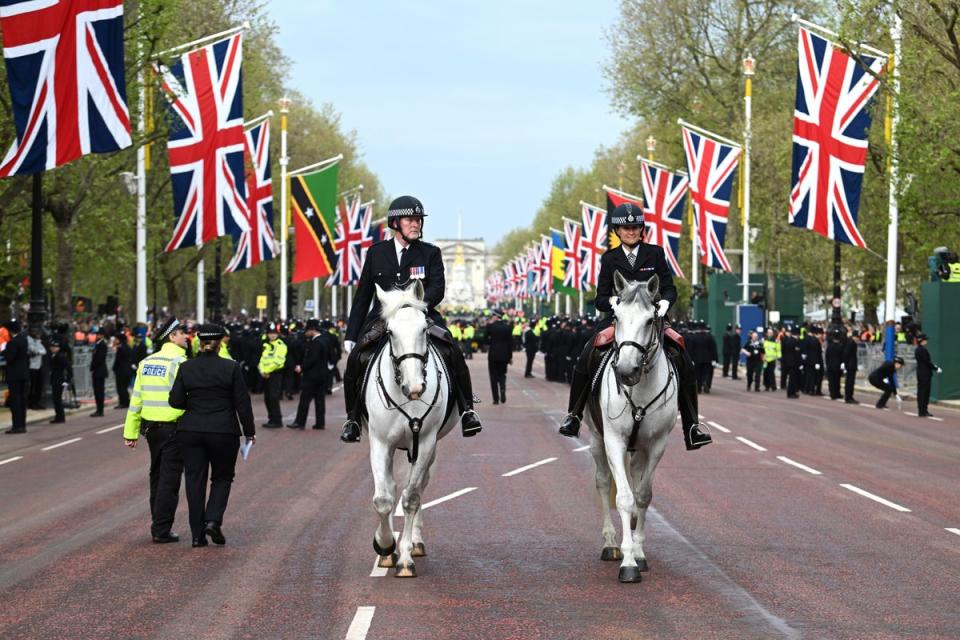 The King’s coronation helped boost London tourism this year  (AP)