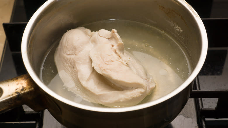 boiled chicken