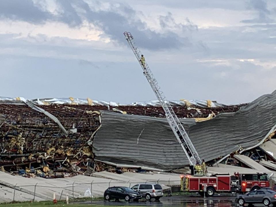 Miami County Meijer Distribution Center Storm Damage