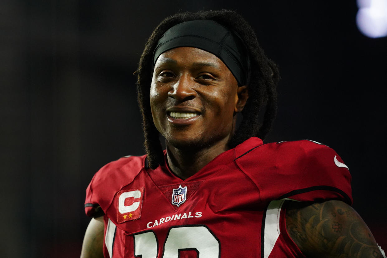 DeAndre Hopkins returns to the Arizona Cardinals on Thursday night. (Photo by Cooper Neill/Getty Images)