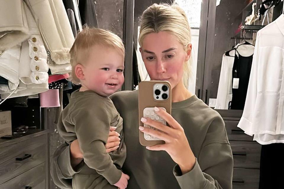 <p>Heather Rae El Moussa/Instagram</p> Heather Rae El Moussa matching with son Tristan