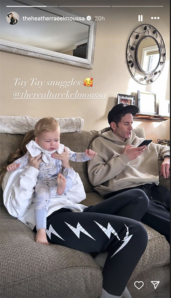 Heather Rae El Moussa Shares Pic of Taylor Cuddling Brother Tristan After Valentines Drama