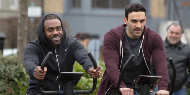 Richard is good friends with castmate Davood. Copyright: [BBC]