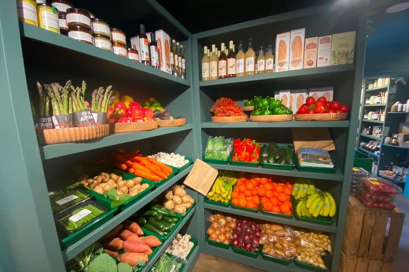 Fruit and veg inside the shop -Credit:MEN