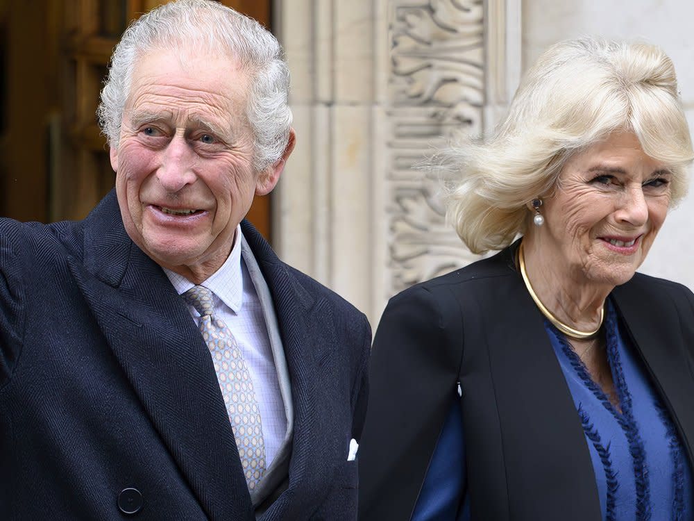 König Charles III., hier neben Königin Camilla, soll trotz seiner Krebserkrankung ein Erscheinen beim traditionellen Ostergottesdienst auf Schloss Windsor erwägen. (Bild: imago images/Cover-Images)