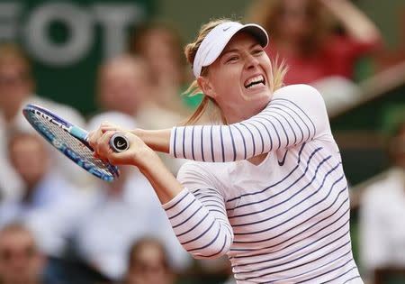 Tennis - French Open - Roland Garros, Paris, France - 29/5/15 Women's Singles - Russia's Maria Sharapova during the third round Action Images via Reuters / Jason Cairnduff Livepic