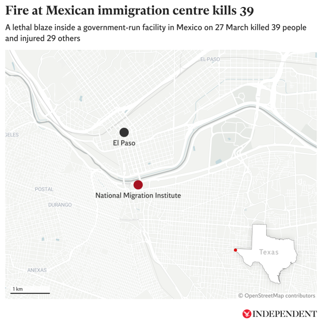 39 migrants are dead, 29 injured after a fire at an immigration
