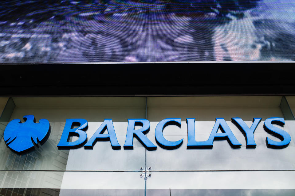 A branch of Barclays bank stands in Piccadilly Circus in London, England, on July 26, 2019. Four major UK banks, including Barclays, are set to release interim figures over the coming days. Half-year results for Lloyds Banking Group are due out on July 31, for Barclays on August 1, for the Royal Bank of Scotland (RBS) on August 2 and for HSBC on August 5. (Photo by David Cliff/NurPhoto via Getty Images)