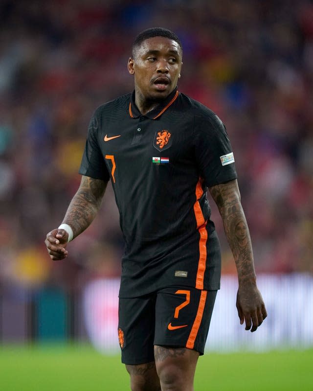 Netherlands’ Steven Bergwijn during the UEFA Nations League match at the Cardiff City Stadium, Cardiff