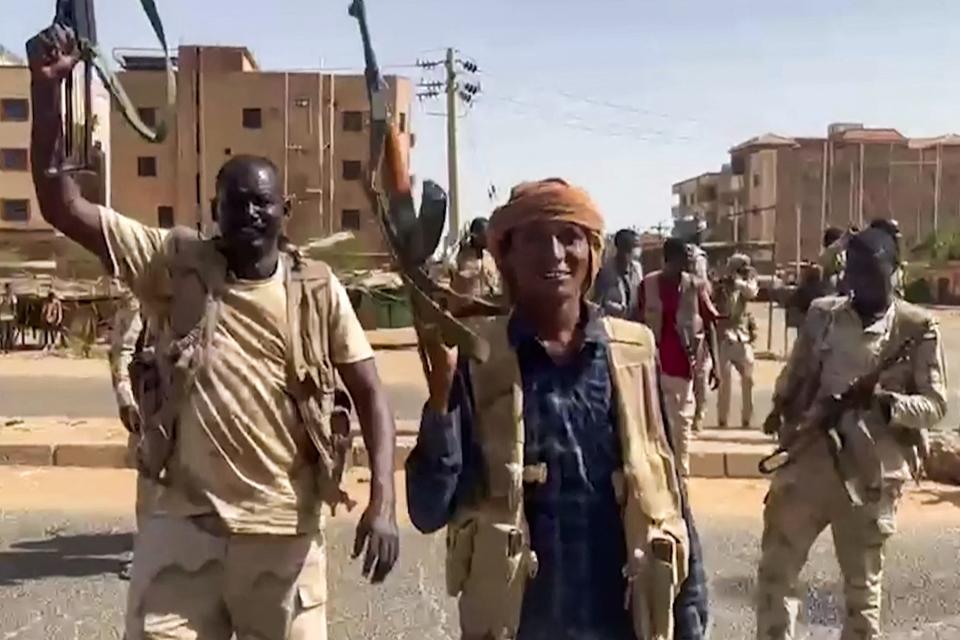 Sudanese paramilitary Rapid Support Forces in Khartoum (Rapid Support Forces (RSF)/AFP v)