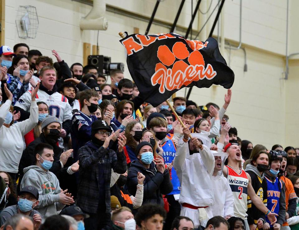 Taunton fans came out to support their team during Friday night's game against Mansfield.