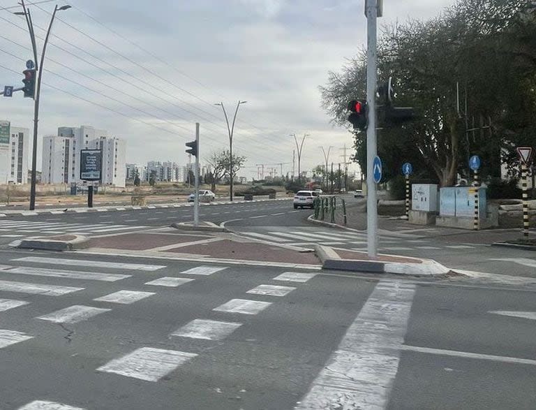 Las calles en Israel vacías, tras el inicio de la guerra con Hamas.