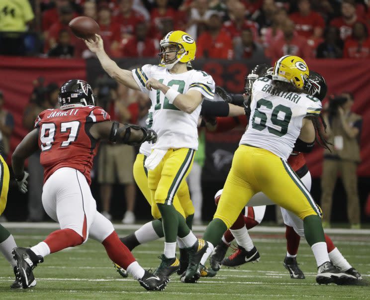Aaron Rodgers has led Green Bay to eight straight wins. (AP)