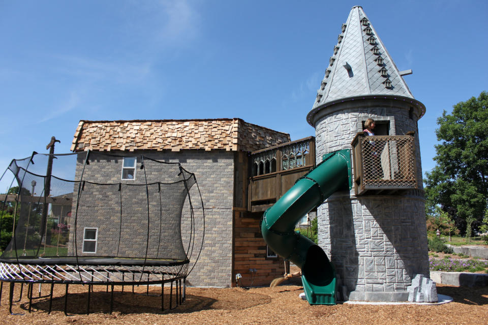 A view from the outside of the impressive fortress [Photo: SWNS]