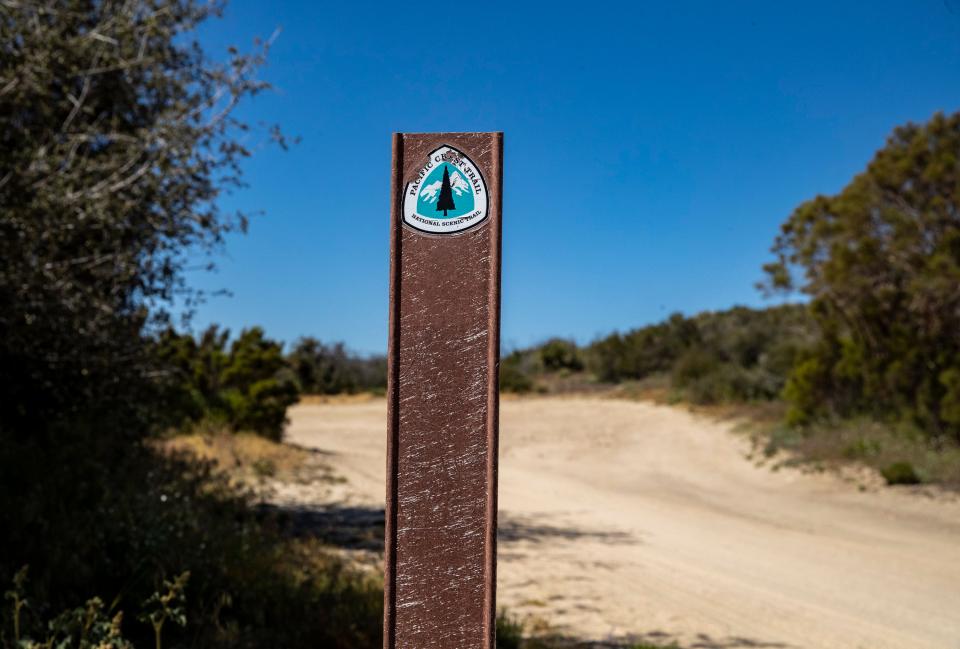 A section of the Pacific Crest Trail is seen in Anza, Calif., Thursday, May 11, 2023. 