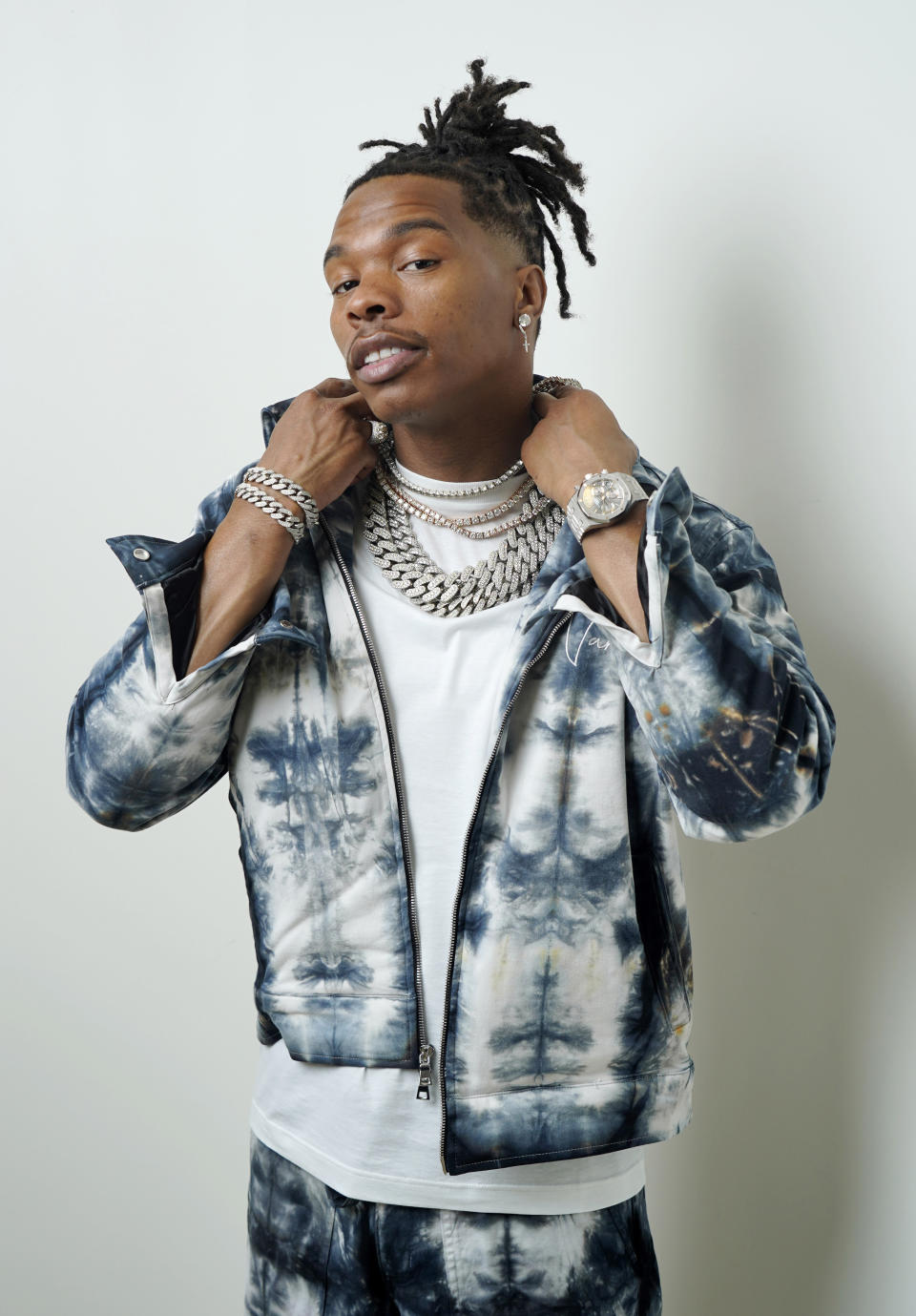 Rapper Lil Baby poses for a portrait on Wednesday, Oct. 5, 2022, in Los Angeles to promote his third studio album “It’s Only Me." (AP Photo/Chris Pizzello)