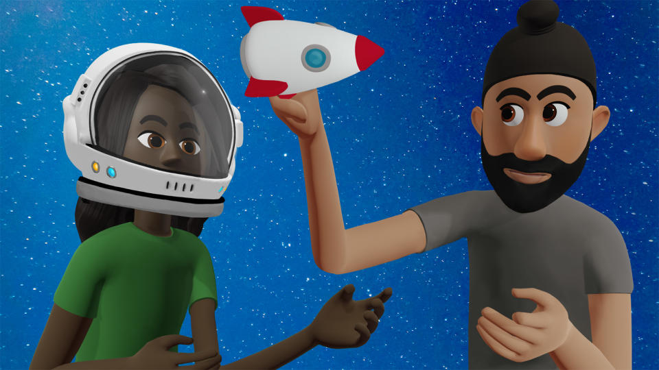 The avatars in Facebook's social VR environment, Spaces, could use some work: