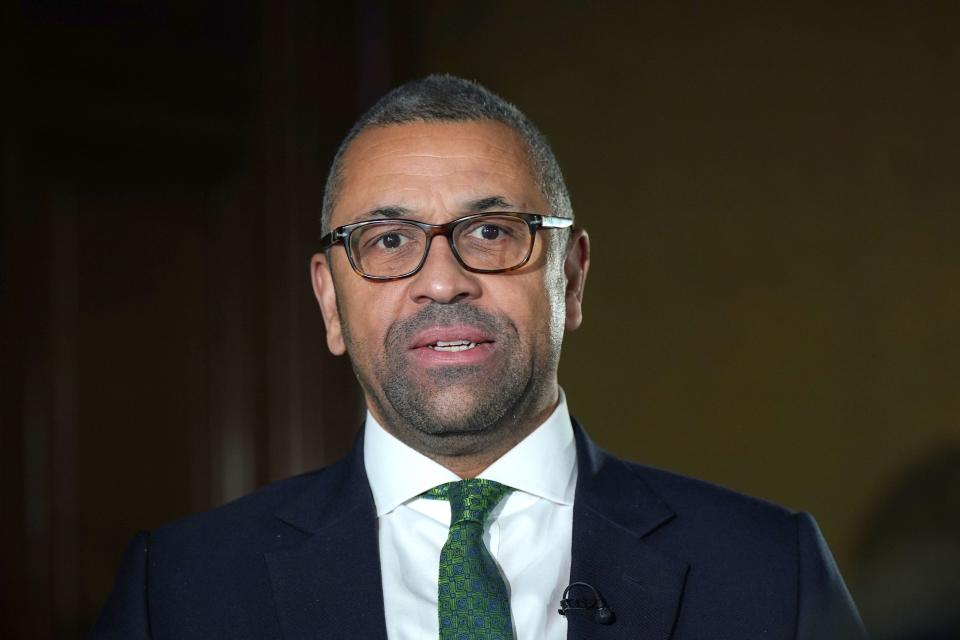 Foreign secretary James Cleverly (PA Wire)
