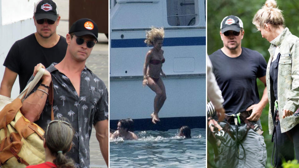 Inside Chris Hemsworth and Elsa Pataky’s Spanish holiday with Matt Damon