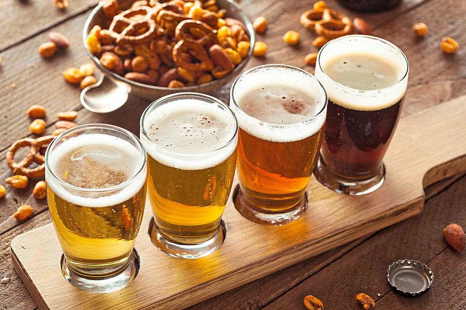 Oktoberfest beer sampler 