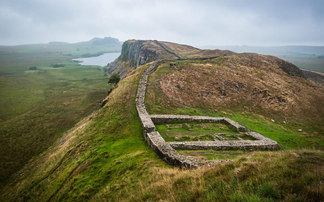 Milecastle 39, an ancient Roman Fort along Hadrian's Wall, Northumberland