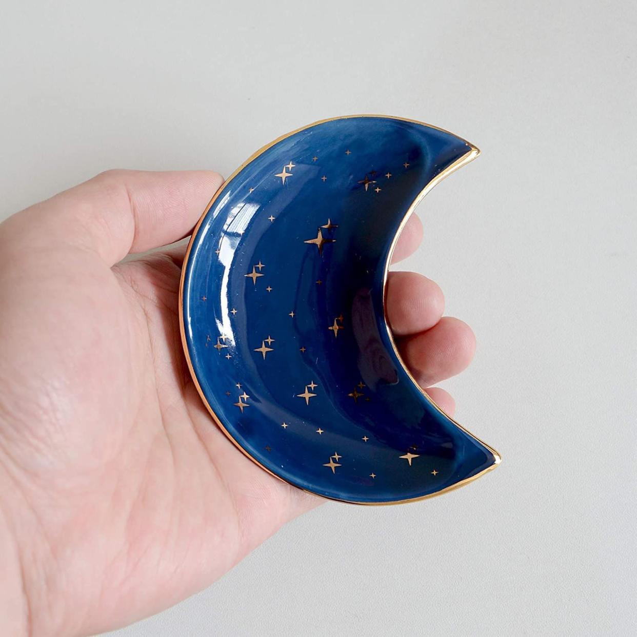 Small Moon Jewelry Dish Tray