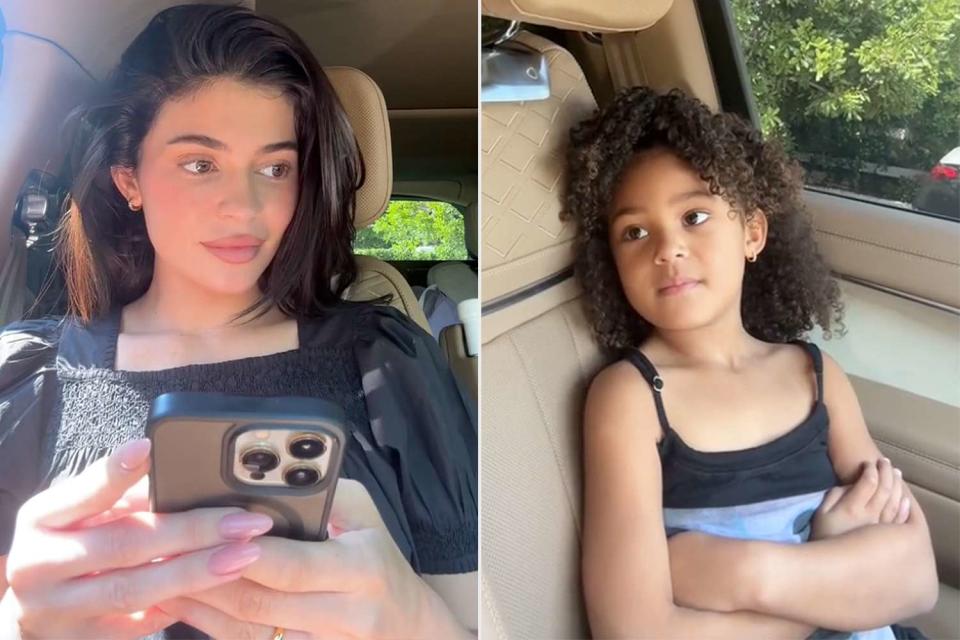 <p>Kylie Jenner/TikTok</p> Kylie Jenner & daughter Stormi