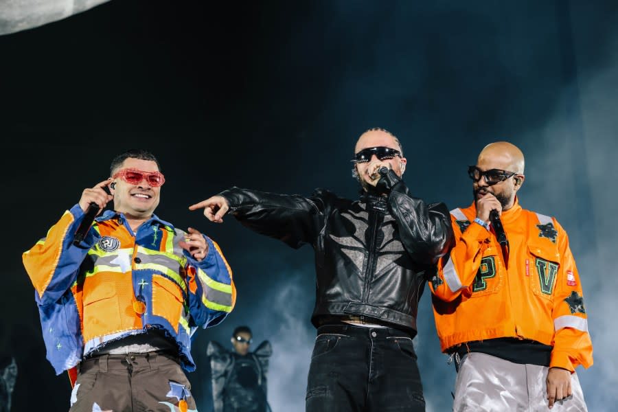 Indio, CA – April 14: J Balvin performs at the Coachella Valley Music and Arts Festival on Sunday, April 14, 2024 in Indio, CA. (Dania Maxwell / Los Angeles Times via Getty Images)