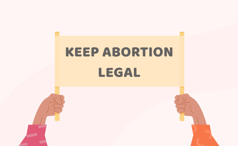 Keep abortion legal sign