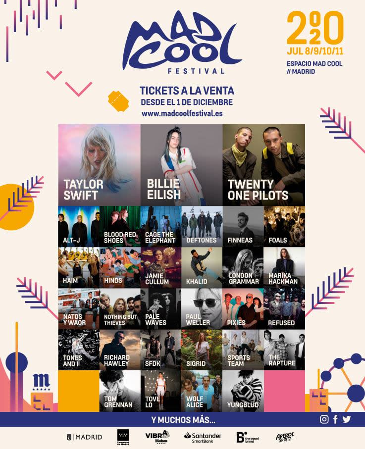 Mad Cool Festival 2020 lineup