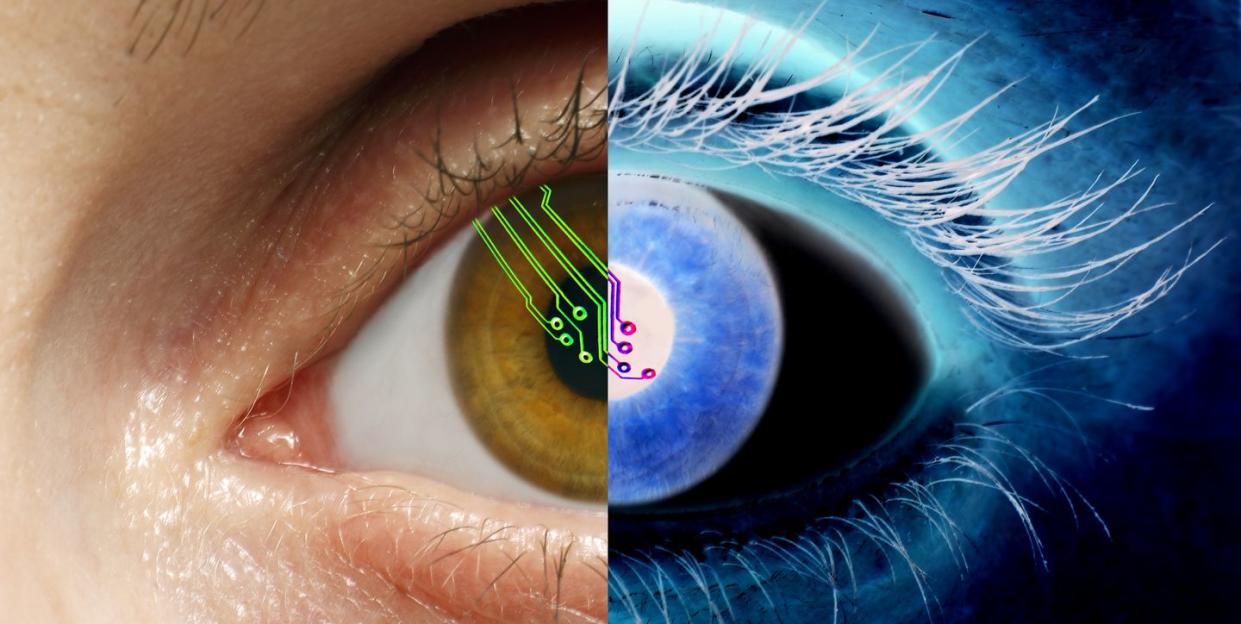 bionic eye, conceptual image
