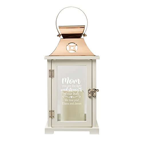 Let's Make Memories Personalized Lantern - You are The Light - for Mother’s Day - Show Our Mom Love - Customize with Message - 13.5