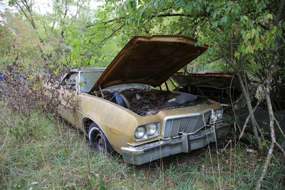 <p>"More than a car! More than a truck!" was how Ford described the Ranchero upon its 1957 debut. From its inception until the final example rolled off the line in 1979, over <strong>half a million</strong> found buyers. This is a sixth-generation example, which was built in 1975.</p><p><strong><em>This is part 1 of our feature from this yard; we’ll publish part 2 soon</em></strong></p>