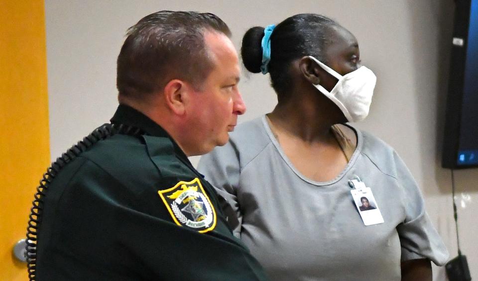 Lakeisha Mitchell, 42, facing multiple charges, including first-degree murder in the death of 4-year-old Joy King Castro, was in the Viera courtroom of Judge Samuel Bookhardt for the second part of her bond hearing.