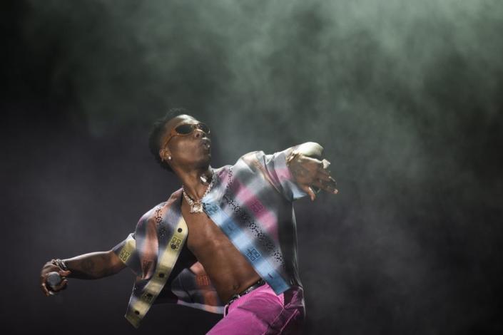 Wizkid performs at Openair Frauenfeld music festival in Switzerland.