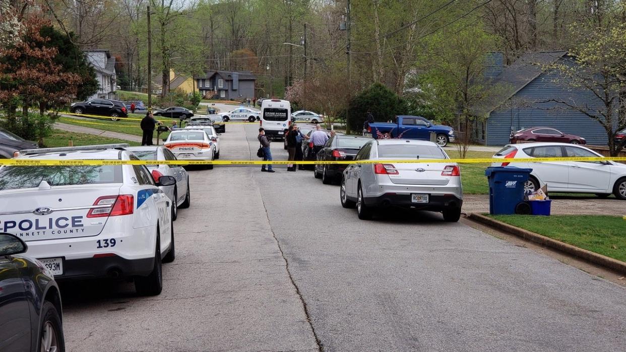<div>Gwinnett County police found two bodies at a home located at 664 Oxford Hall Drive in Lawrenceville on March 28, 2021.</div> <strong>(FOX 5)</strong>